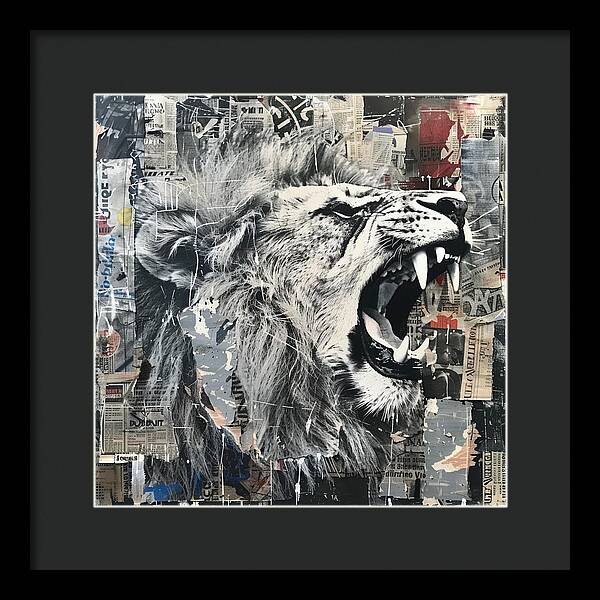 A Roar of Truth - Framed Print