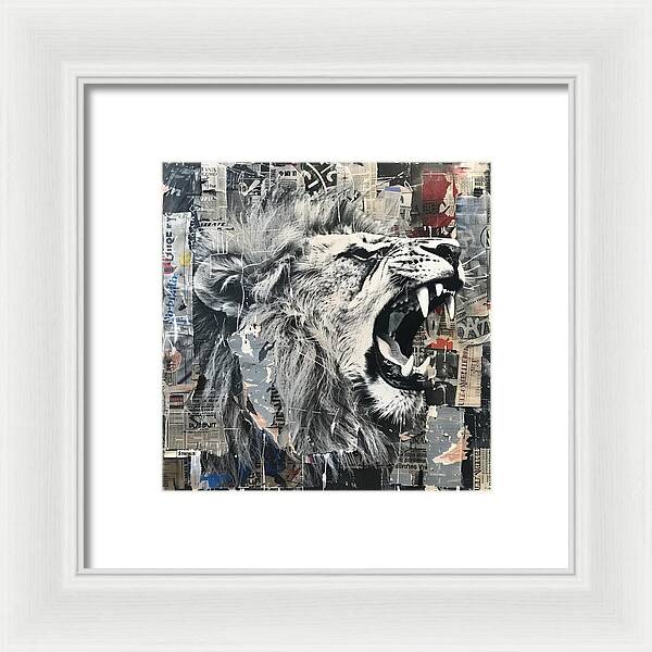 A Roar of Truth - Framed Print