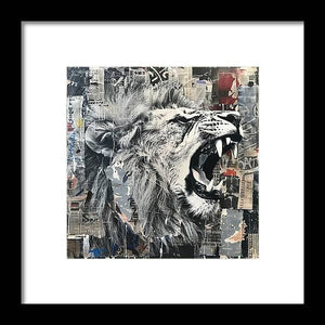 A Roar of Truth - Framed Print