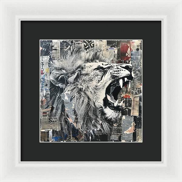 A Roar of Truth - Framed Print