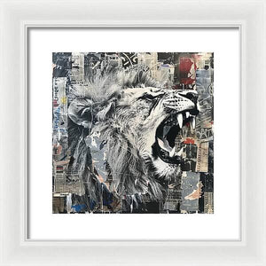 A Roar of Truth - Framed Print