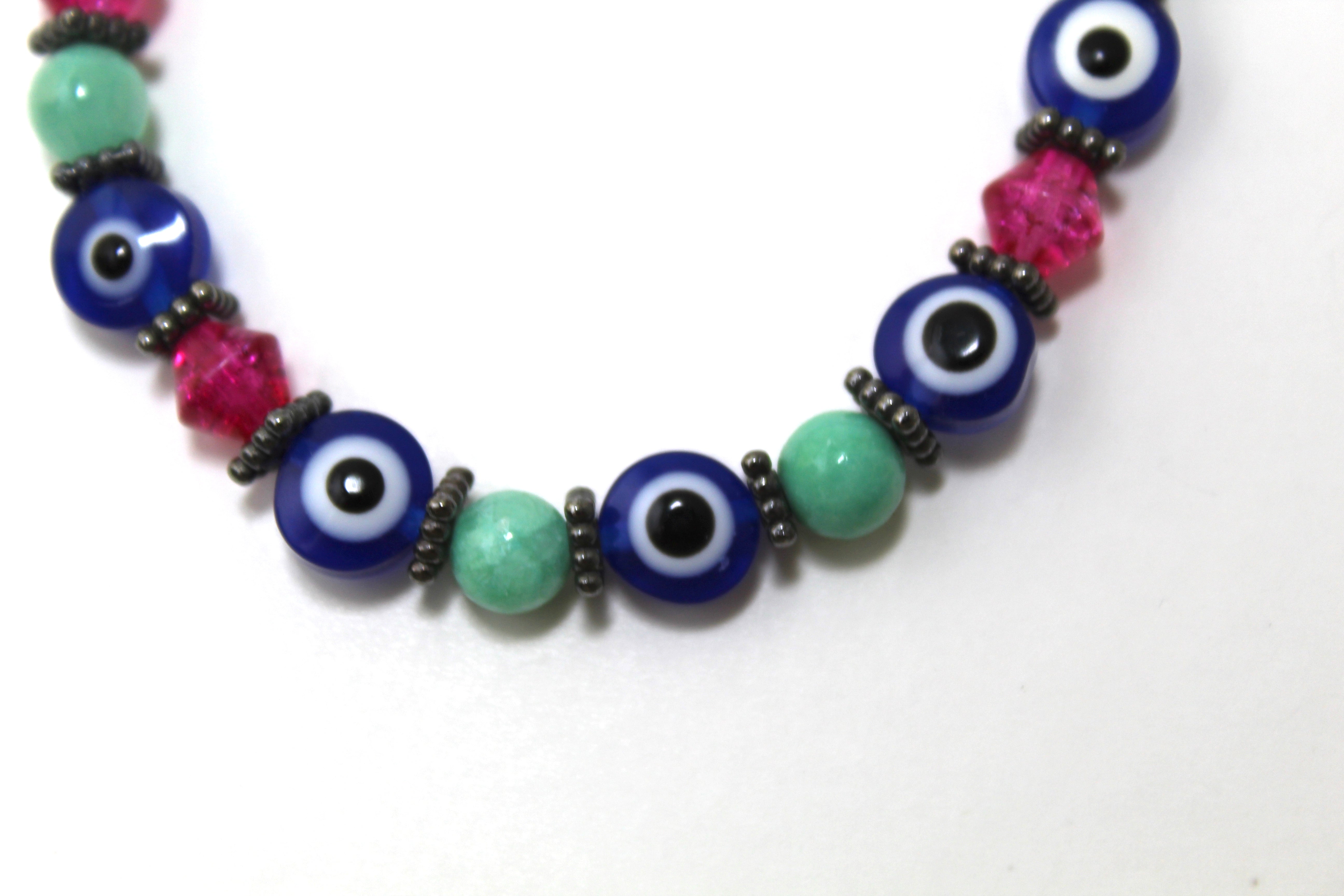 Azure Guardian: Evil Eye Bracelet,